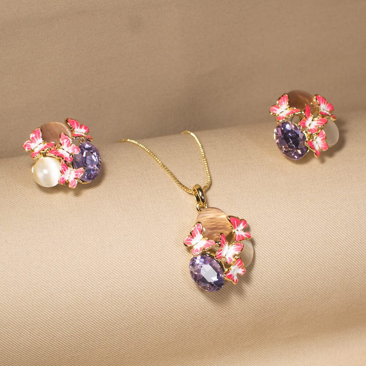 Georgie Pendant Set - Pink