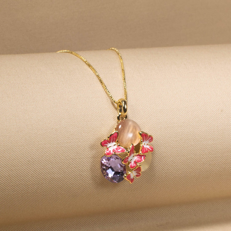 Georgie Pendant Set - Pink