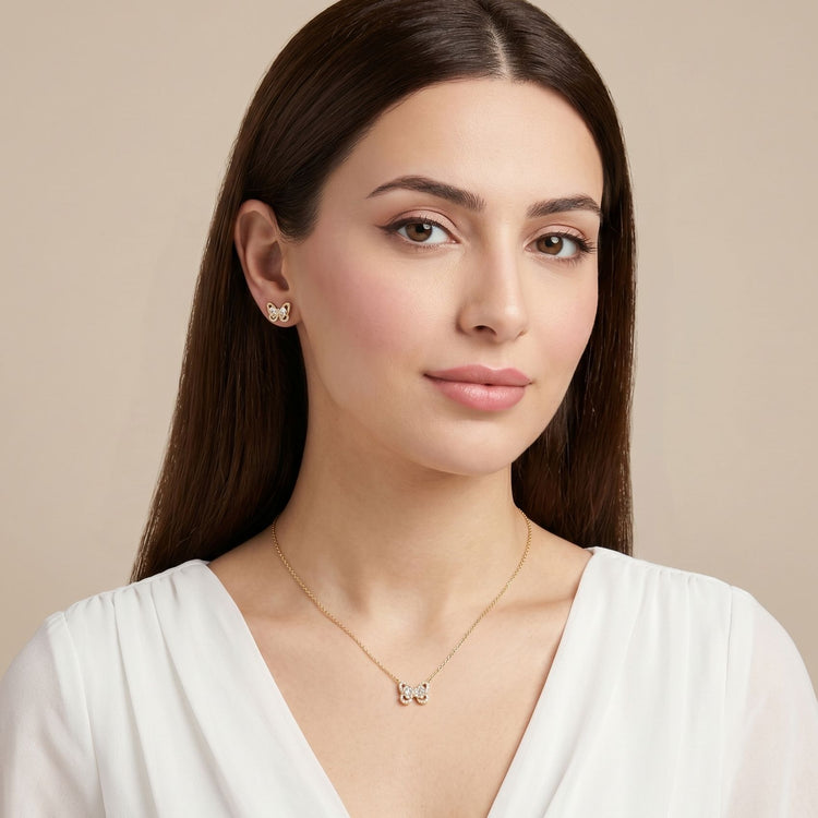 Glimmer Wing Pendant Set