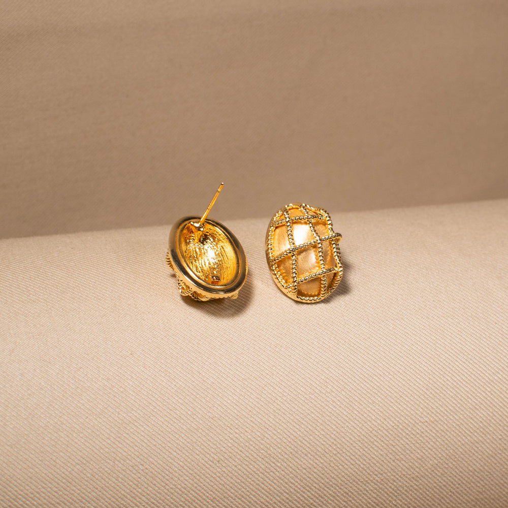 Golden Cage Studs