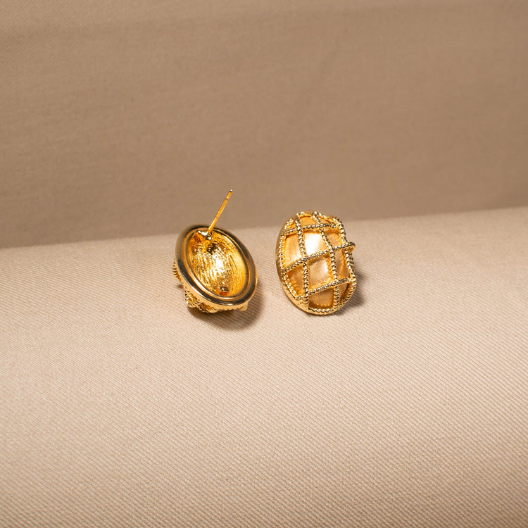 Golden Cage Studs