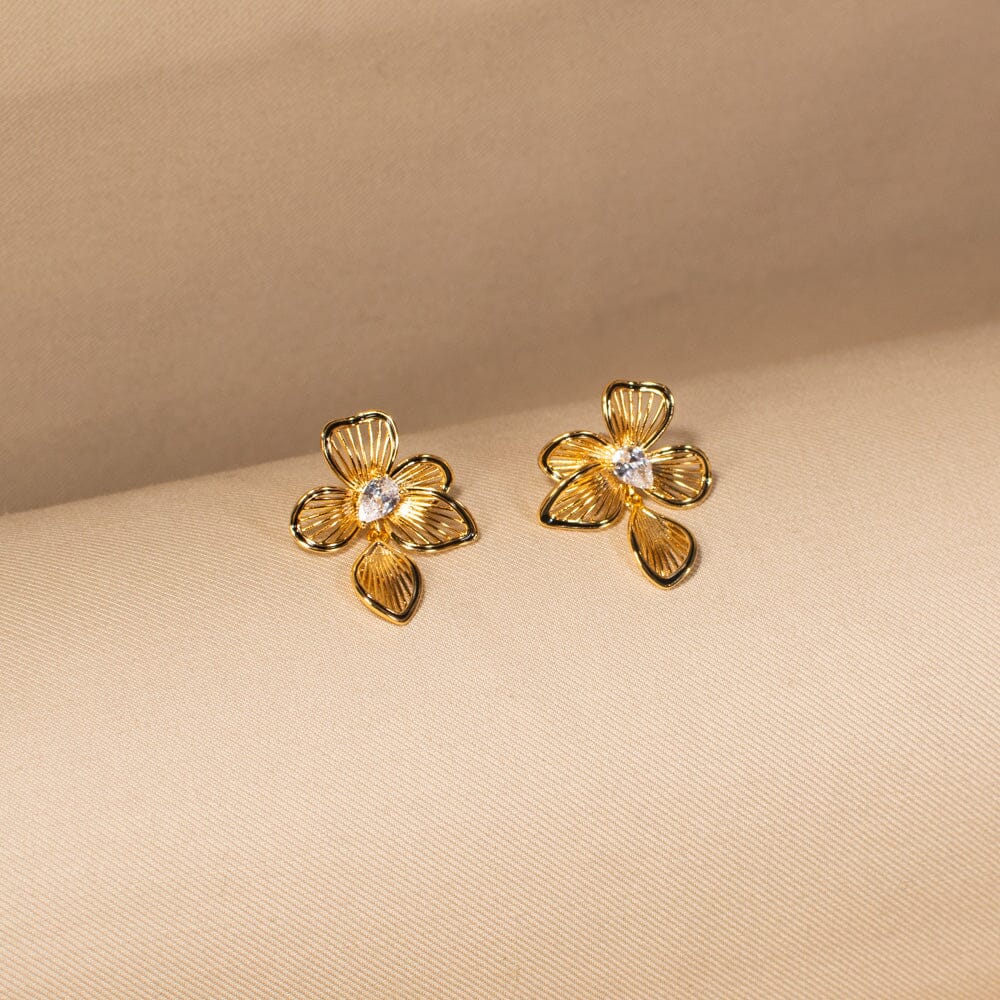 Golden Glint Studs - Edgy Collection