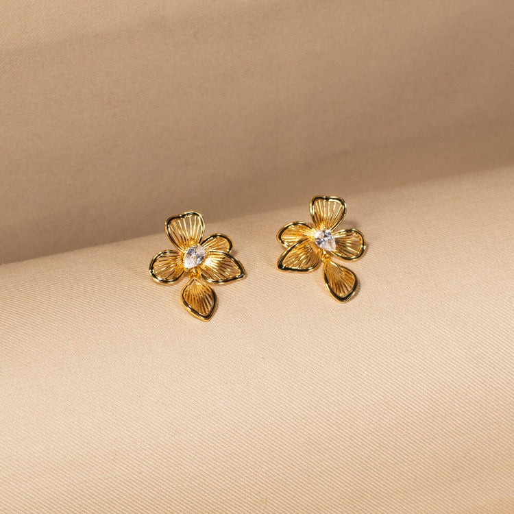 Golden Glint Studs - Edgy Collection