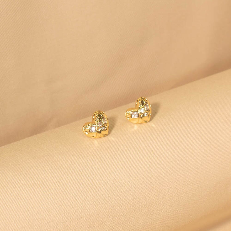 Golden Heart Pendant Set - Minima Collection
