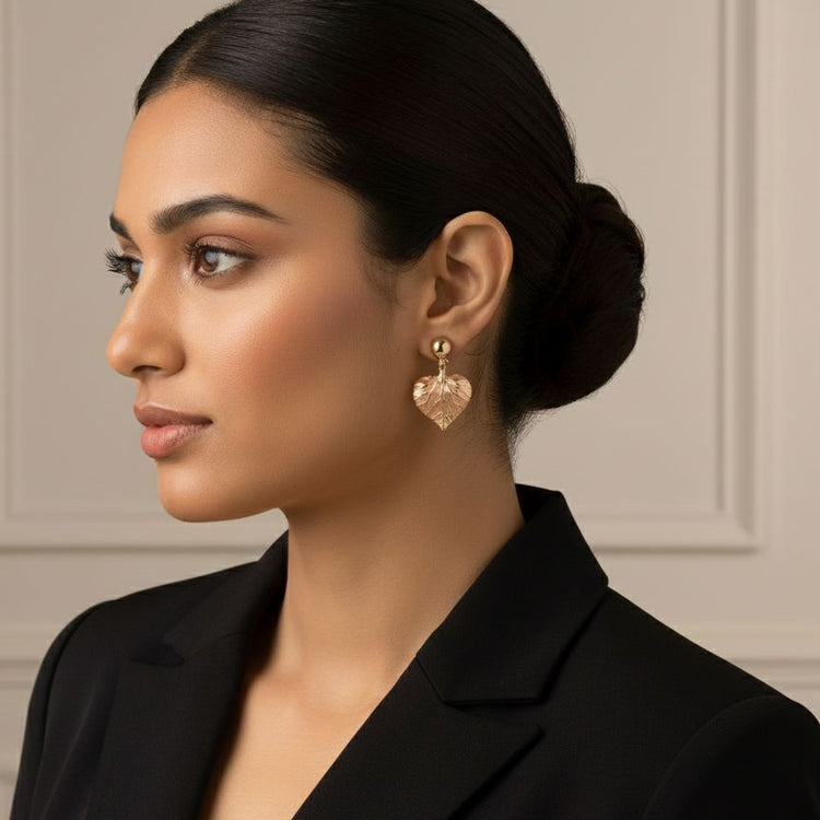 Golden Leaf Earrings