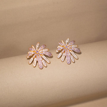 Golden Ray Clusters Earrings
