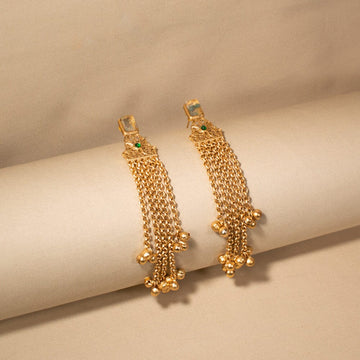 Golden Tassel Cascade Earrings