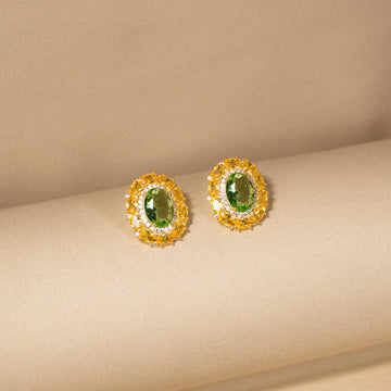 Golden Verdure Studs