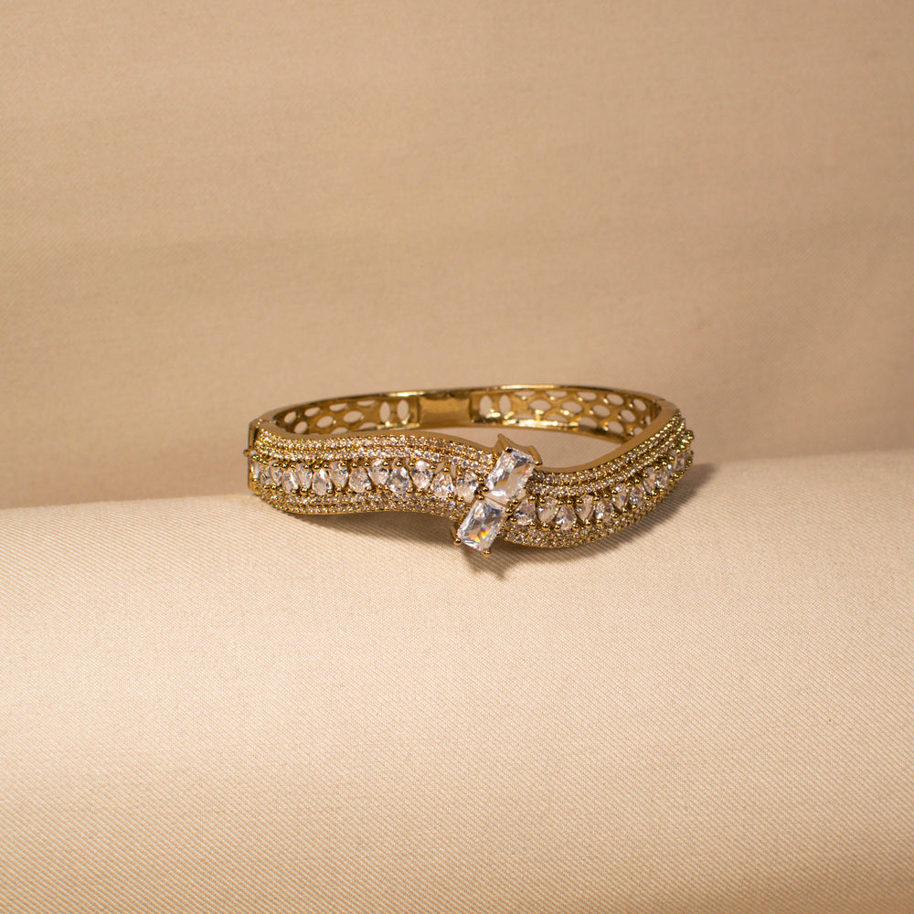 Golden Wave Bangle