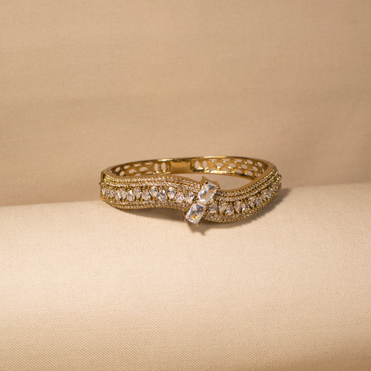 Golden Wave Bangle