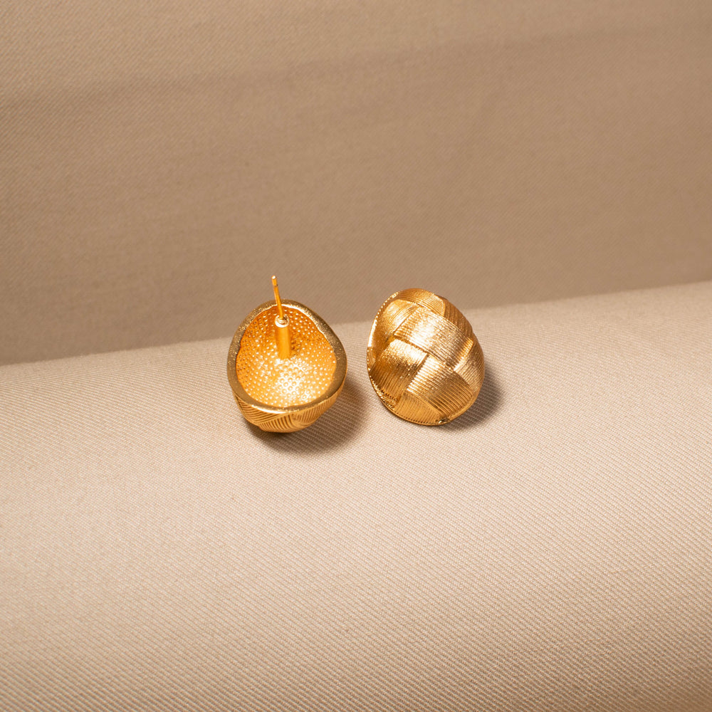Golden Weave Studs