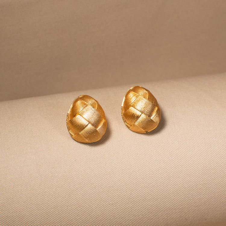 Golden Weave Studs