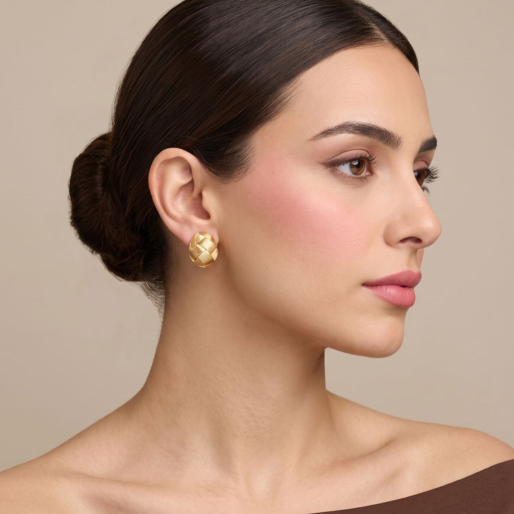 Golden Weave Studs