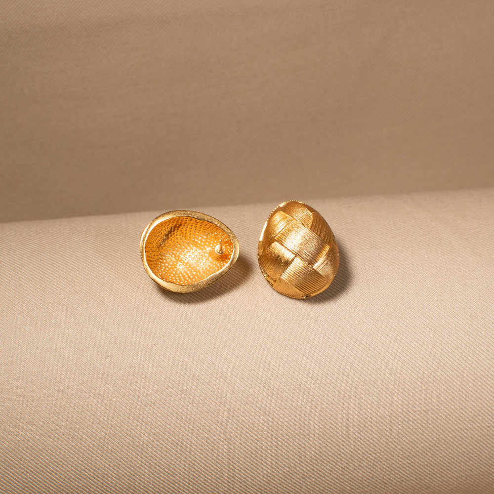 Golden Weave Studs