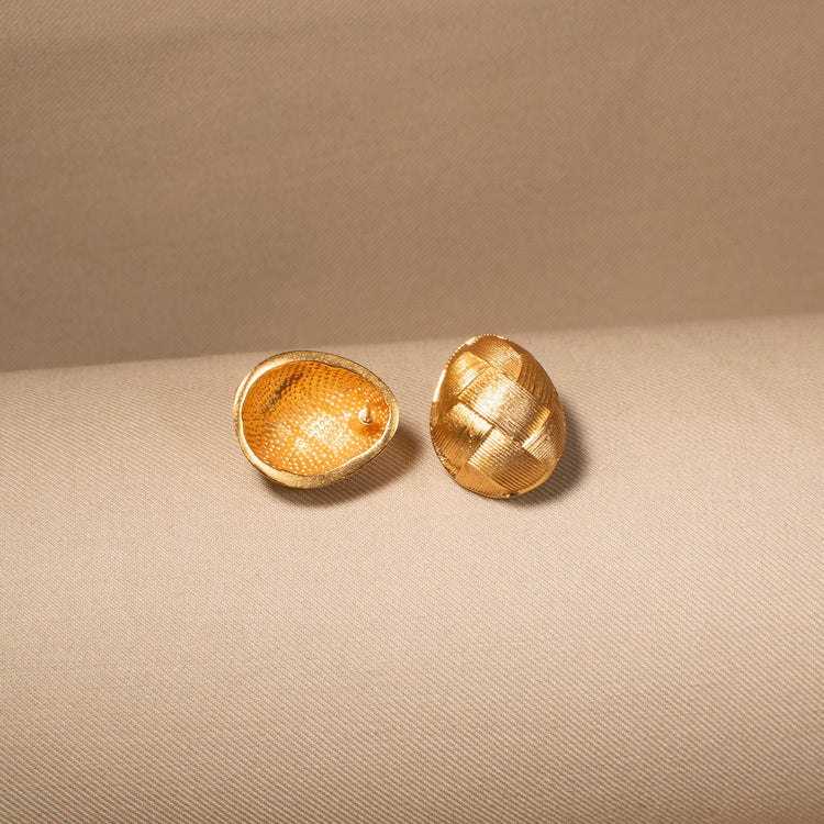 Golden Weave Studs