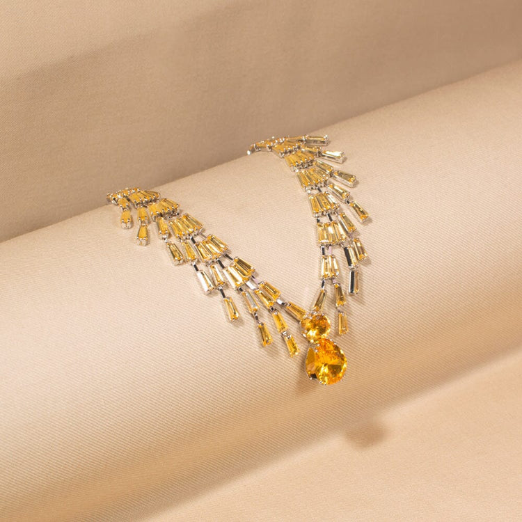 Goldenray Necklace Set-Glitterati Collection