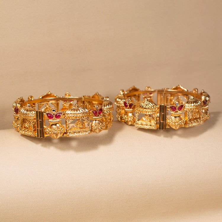 Gopuram Openable Kada - Pratha Collection