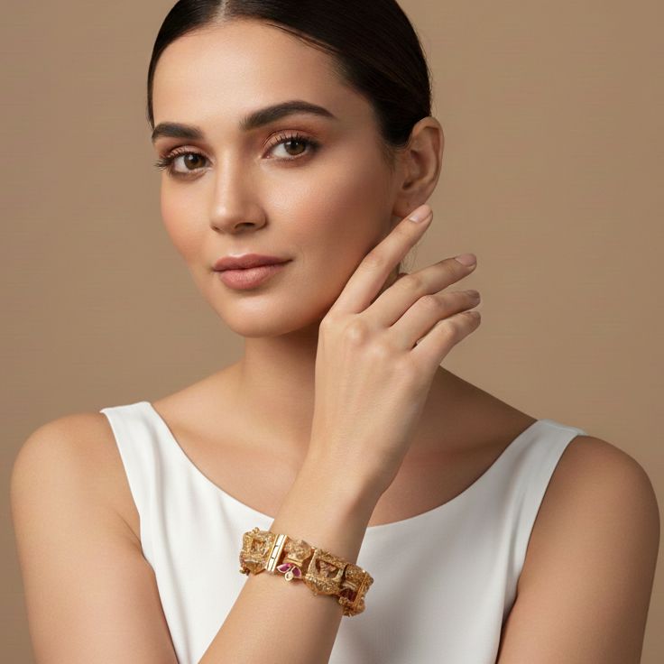 Gopuram Openable Kada - Pratha Collection