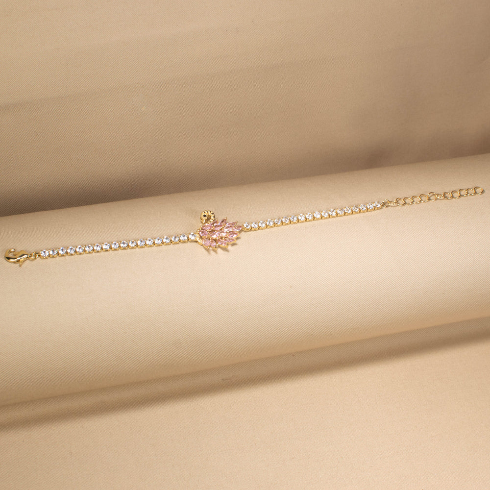 Graceful Swan Serenade Bracelet