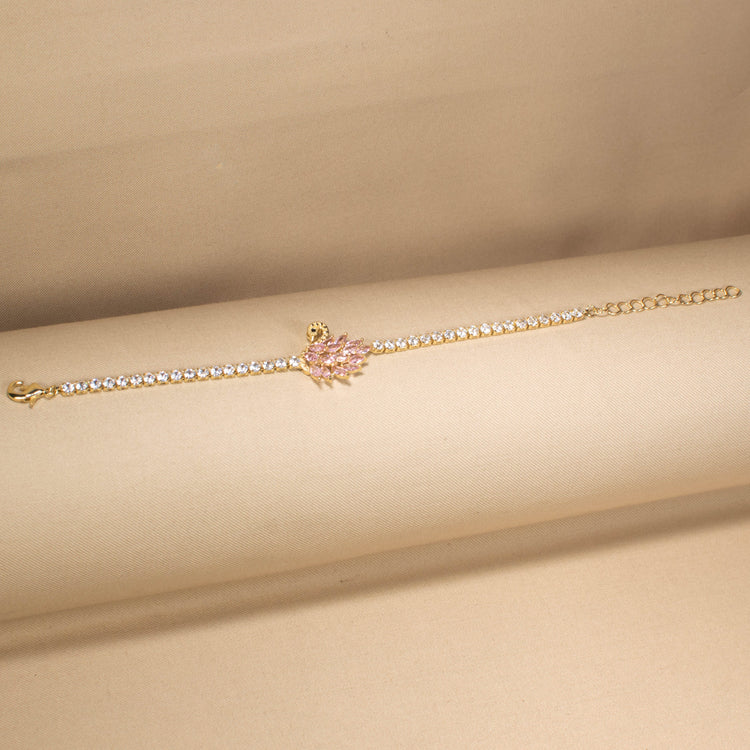 Graceful Swan Serenade Bracelet