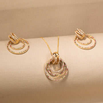 Grand Orbit Pendant Set