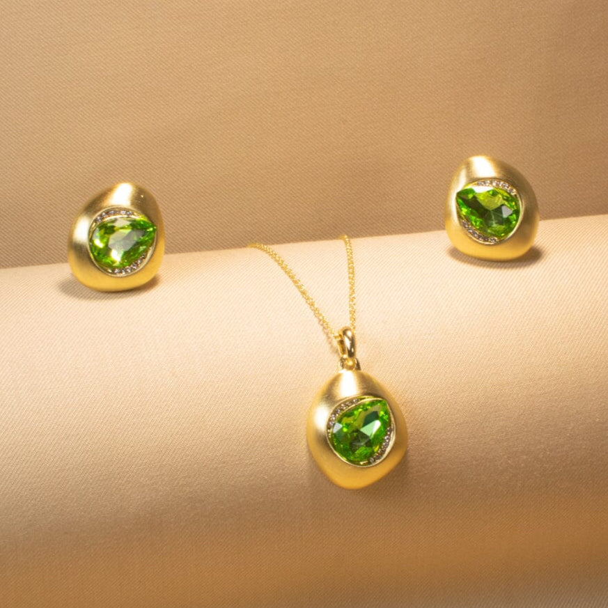 Green Candy Drops Pendant Set