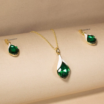Green Passion Drops Pendant Set