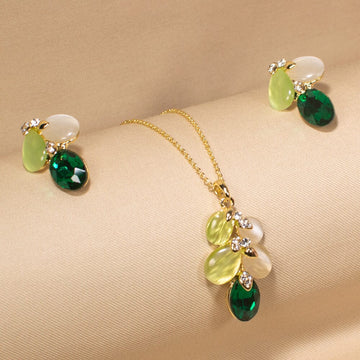 Green Tide Pendant Set  - Edgy Collection
