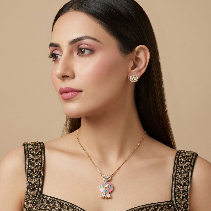 Gulabi Charm Pendant Set