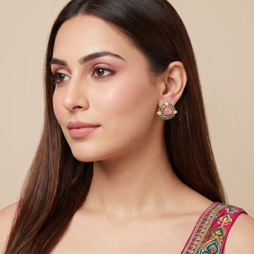 Gulabi Sparkle Studs