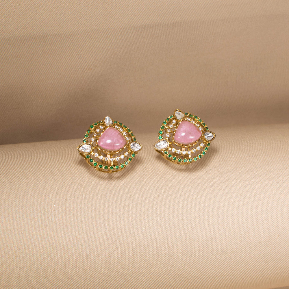 Gulabi Sparkle Studs