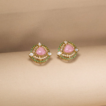 Gulabi Sparkle Studs