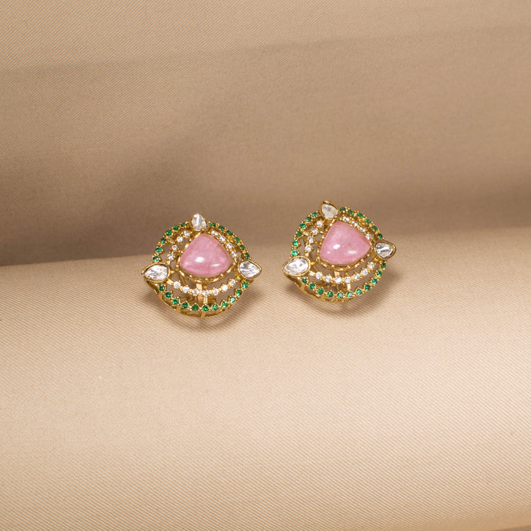 Gulabi Sparkle Studs