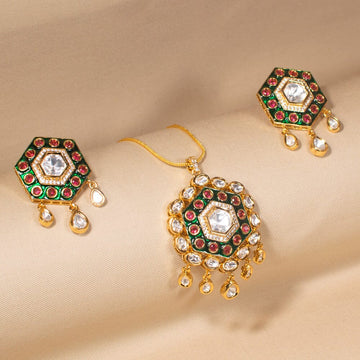 Gulmira Premium Pendant Set - Sparsh Collection