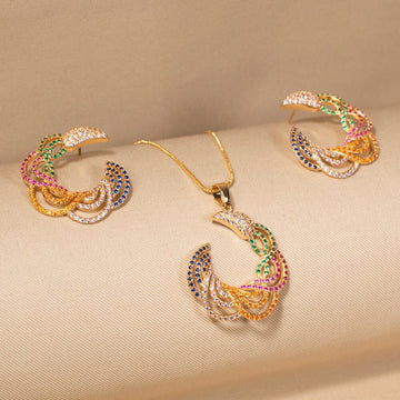 Haute Couture Swirl Pendant Set - Glint Collection