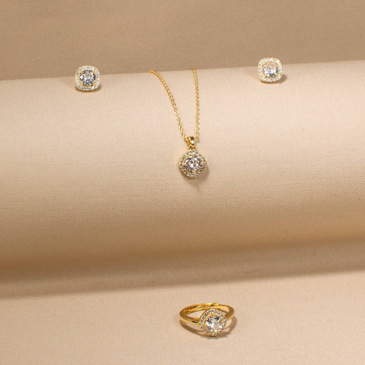 Hazel Pendant Set with Ring