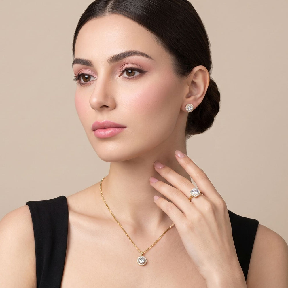 Hazel Pendant Set with Ring
