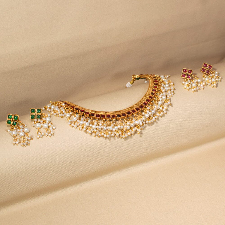 Heer Reversible Necklace Set - Sparsh Collection
