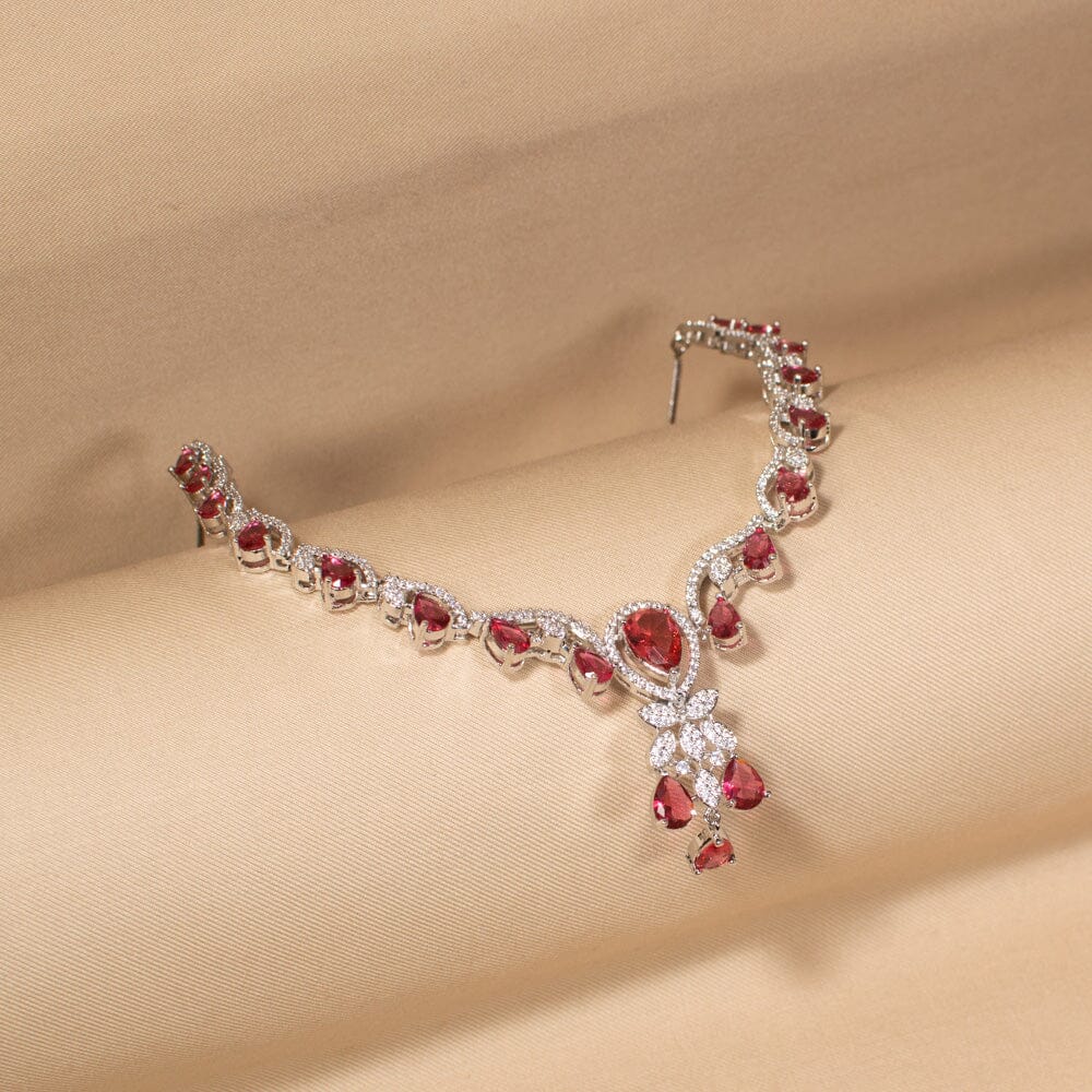 Helene Necklace Set - Ruby