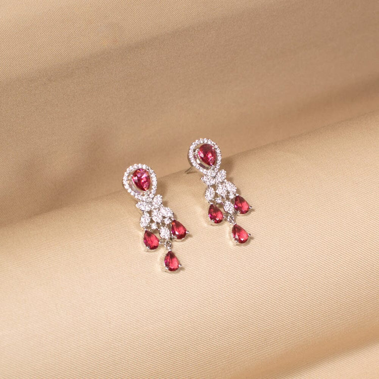 Helene Necklace Set - Ruby