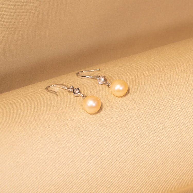 Honey Drop Earrings - Freshwater Pearl Collection