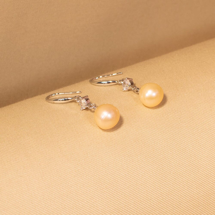 Honey Drop Earrings - Freshwater Pearl Collection