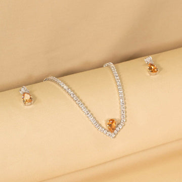 Honey Drop Necklace Set - Minima Collection