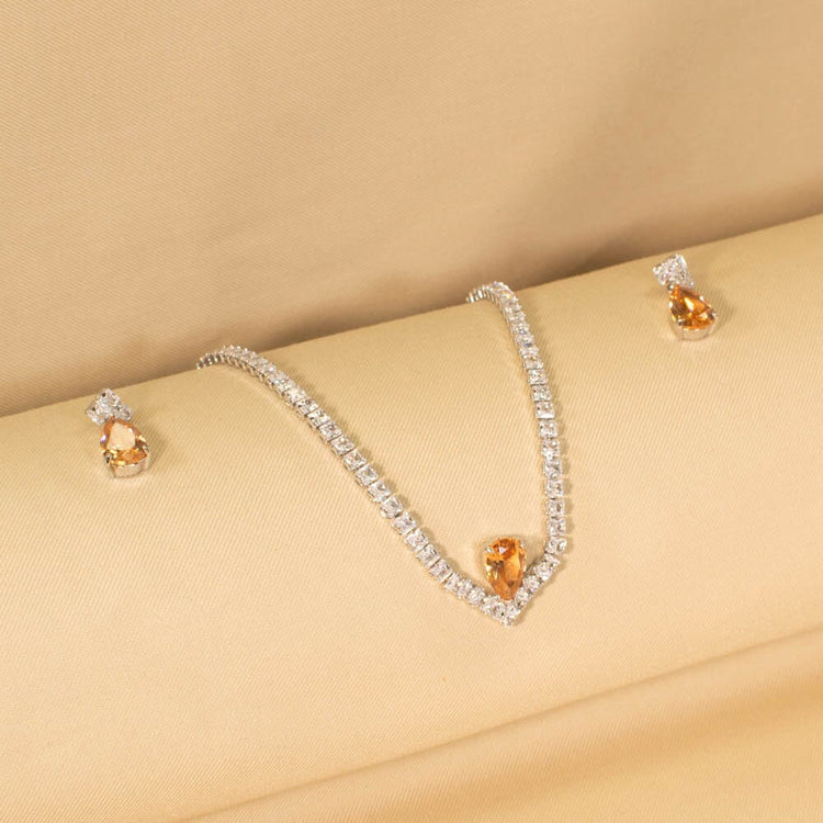 Honey Drop Necklace Set - Minima Collection