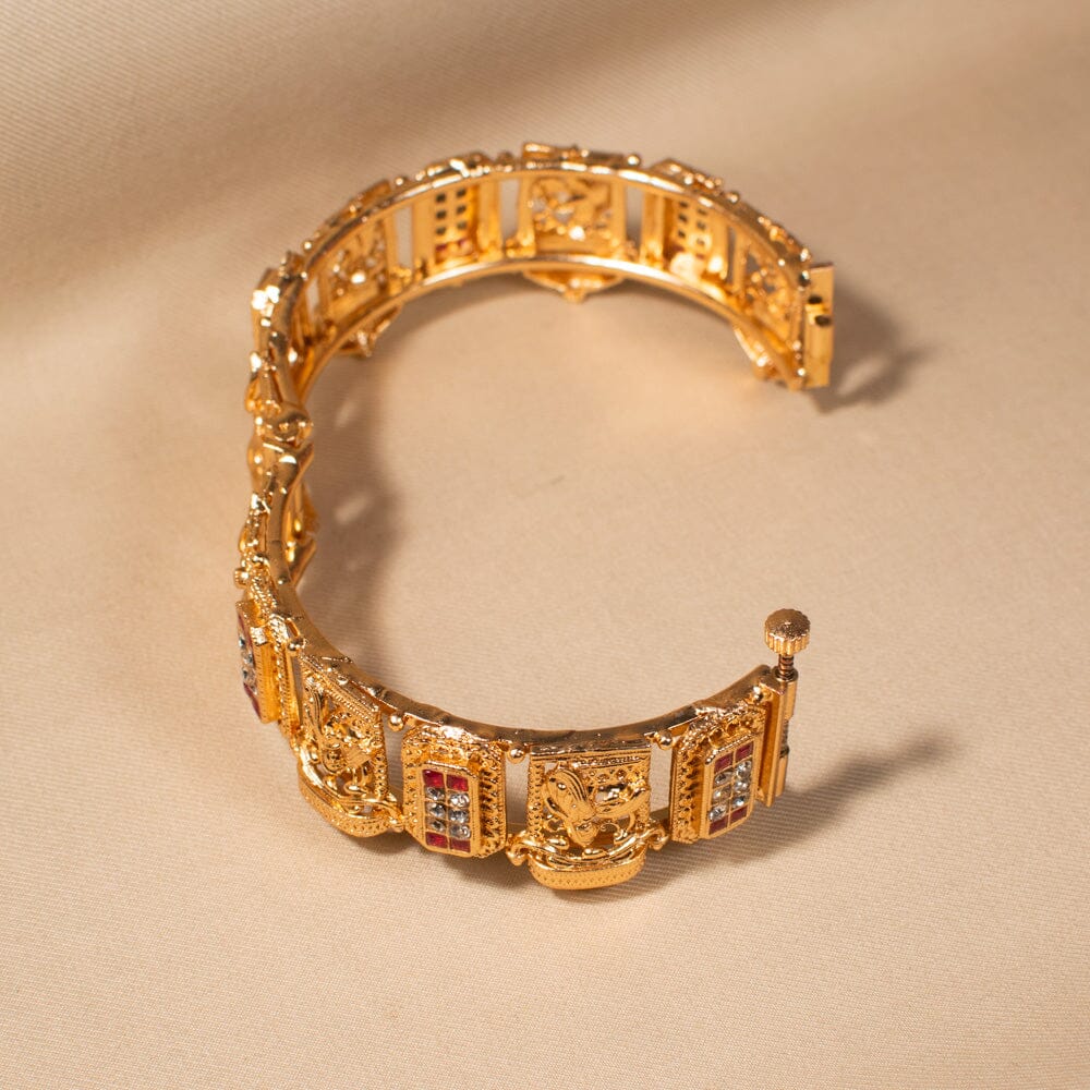 Hoysala Carved Openable Kada - Pratha Collection