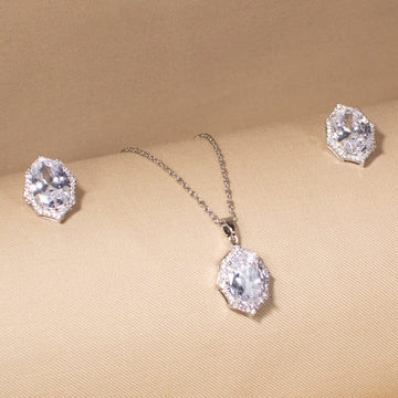 Ice Queen Halo Pendant Set - Minima Collection