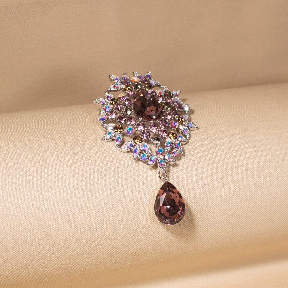 Imperial Violet Drop Brooch