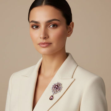 Imperial Violet Drop Brooch