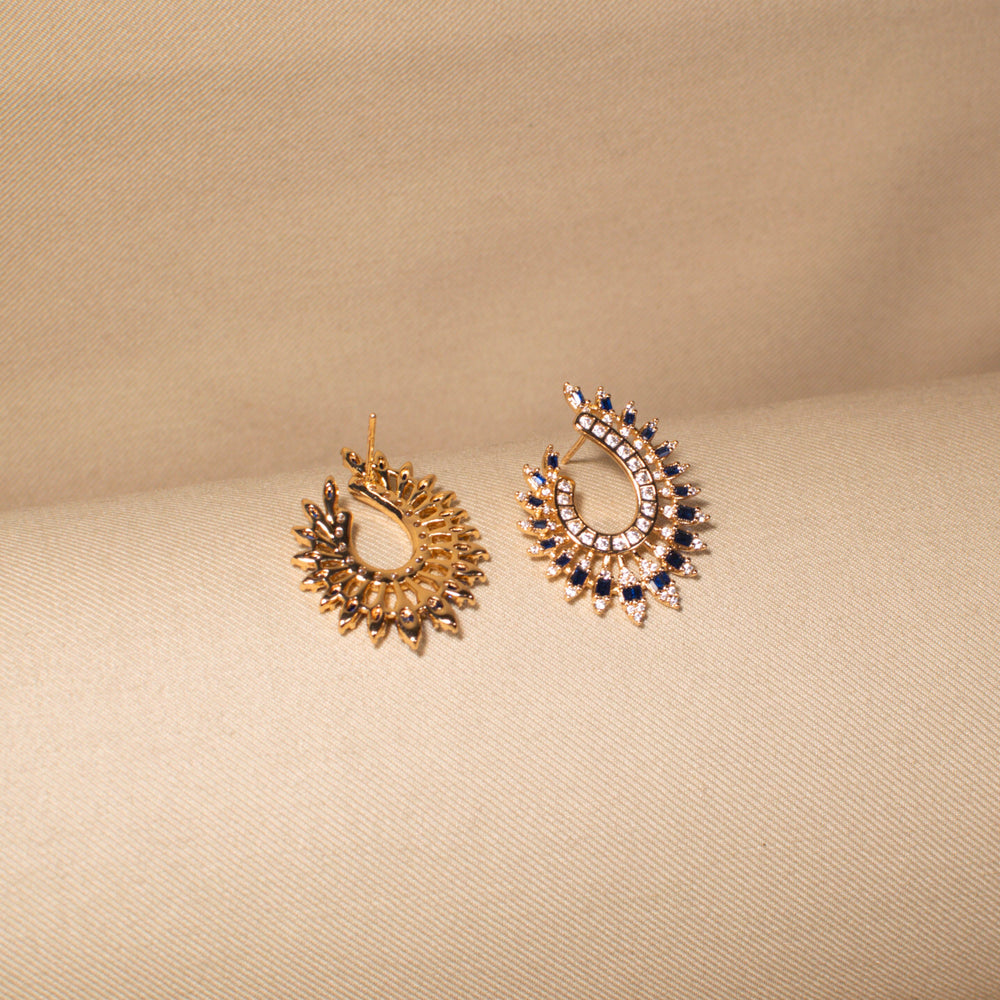 Indigo Flare Studs