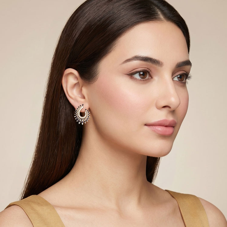 Indigo Flare Studs